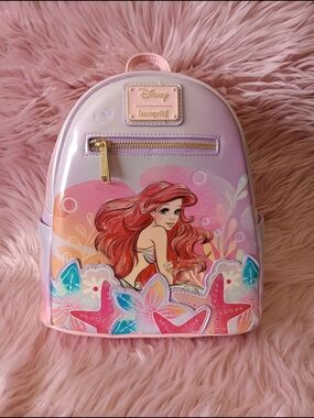 Loungefly x Disney The Little Mermaid Ariel Soft Floral Mini Backpack